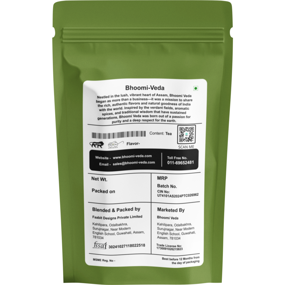 Bhoomi Veda © Assam Orthodox Tea 50Gm Pouch - Image 2