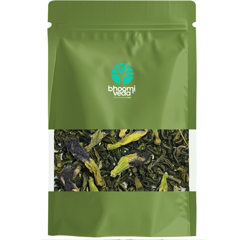Bhoomi Veda © Blue Pea Green Tea 50gm Pouch