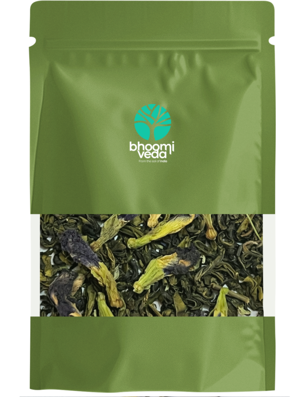 Bhoomi Veda © Blue Pea Green Tea 50gm Pouch