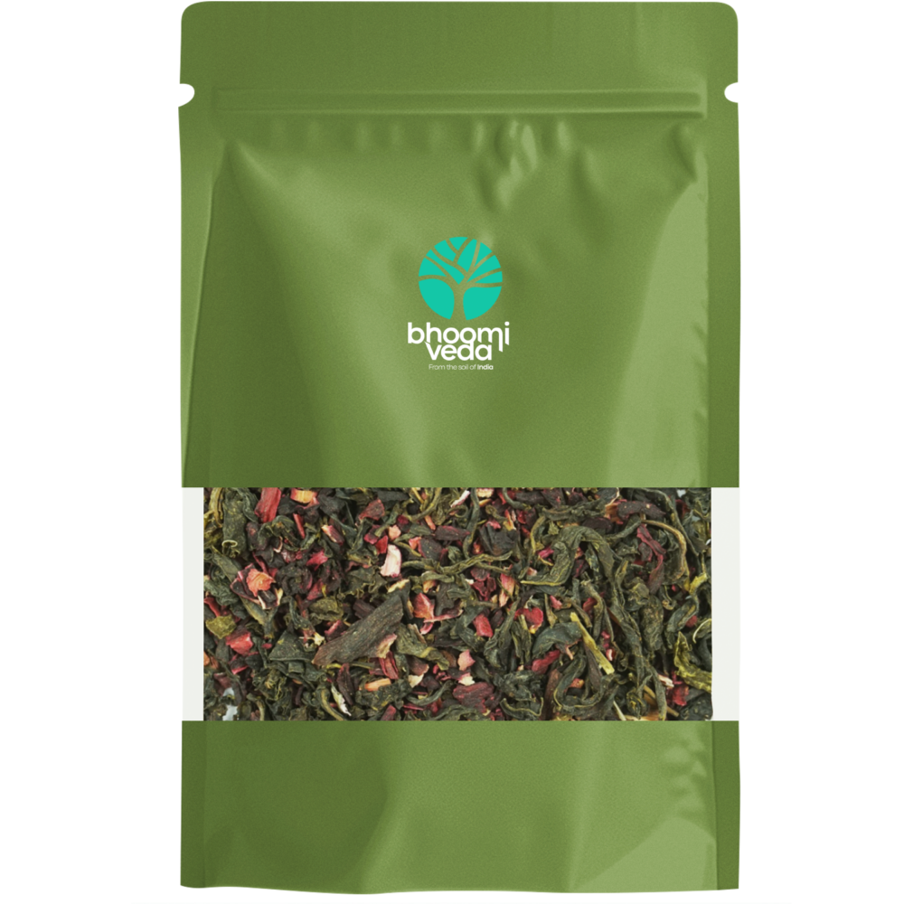Bhoomi Veda © Hibiscus Green Tea 50Gm Pouch