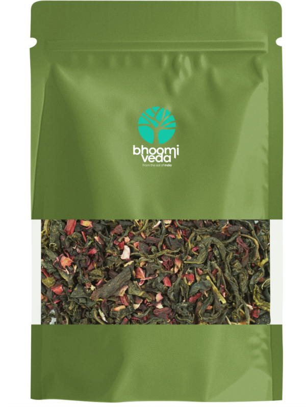 Bhoomi Veda © Roselle Green Tea 50Gm Pouch