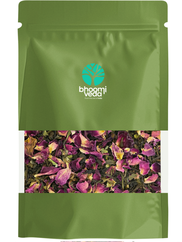Bhoomi Veda © Rose Green Tea 50gm Pouch